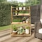 Nature Spring 4-tier Ladder Plant Stand Bamboo Storage Shelf, Foldable Indoor/Outdoor Rack for Flowerpots, Display 891235DLR - alternate 2